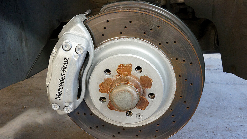 Painted brake calipers mercedes