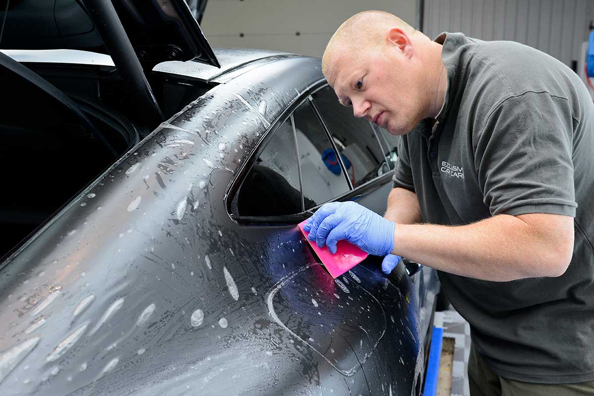 Xpel Matte PPF Mercedes Being Protected With Xpel Stealth PPF